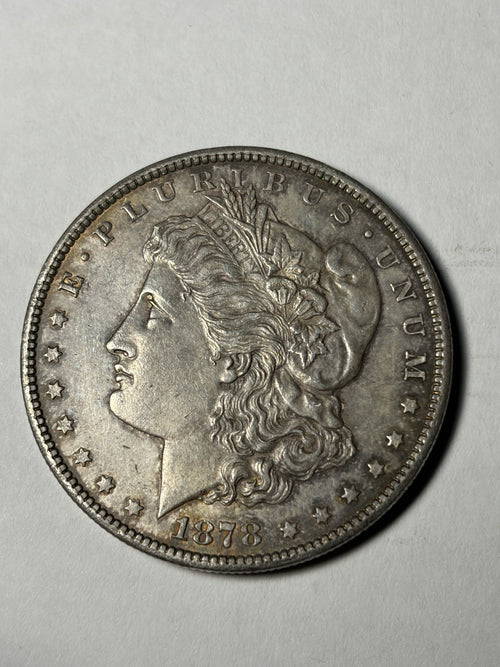 1878-CC Morgan Silver Dollar Toned Details