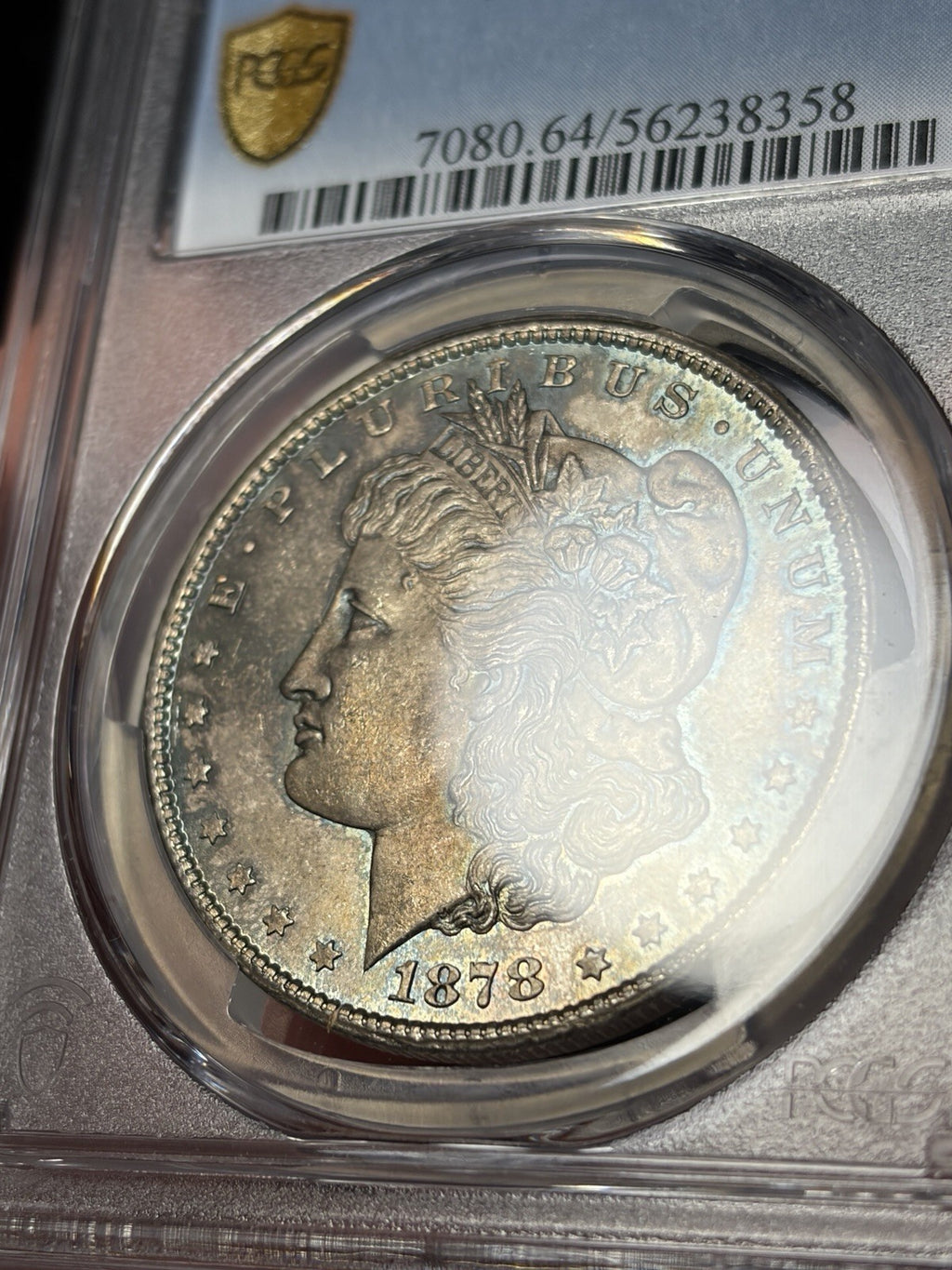 1878-CC PCGS MS64 Morgan Silver Dollar Toned Original