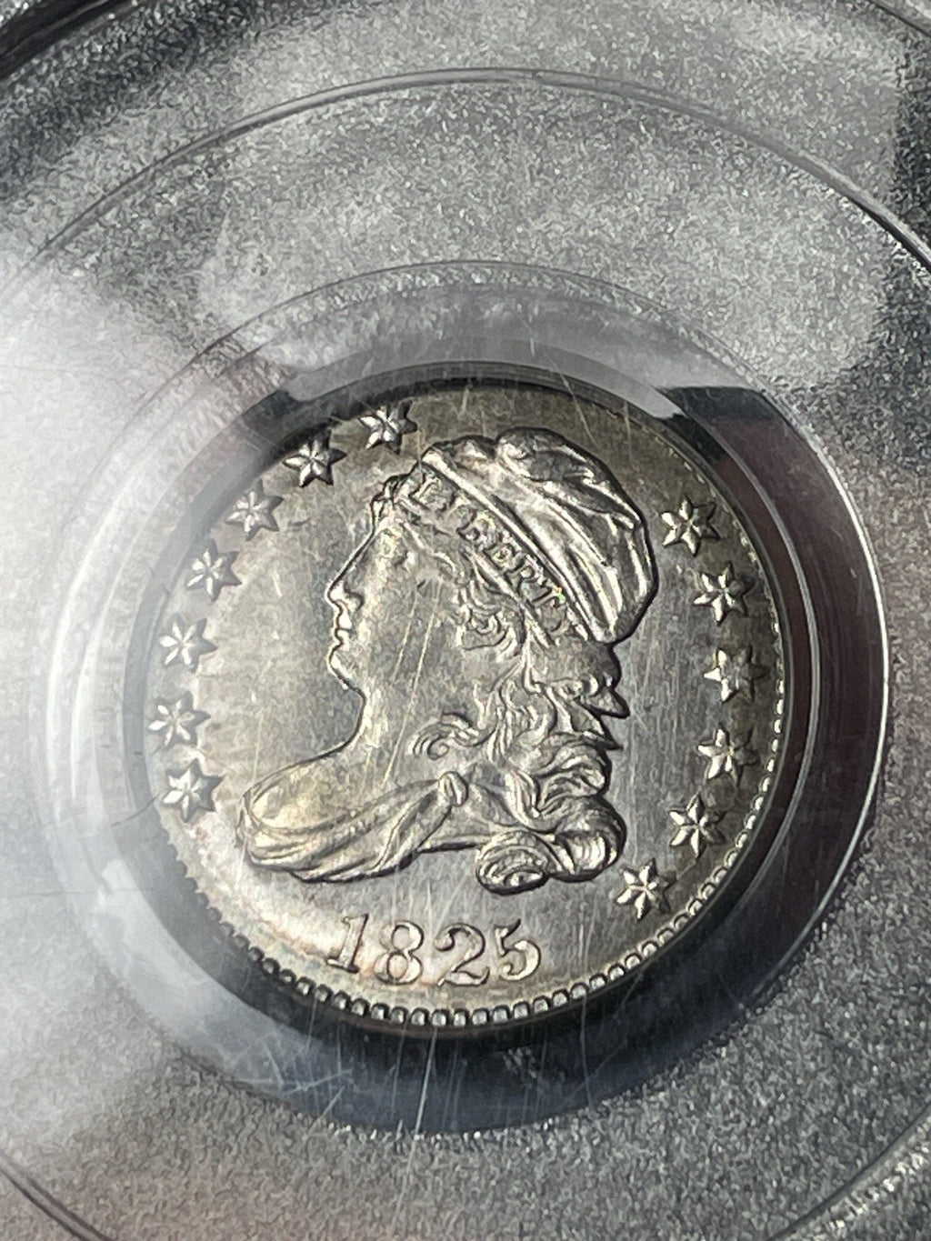 1825 PCGS MS62 Capped Bust Dime Old Green Holder