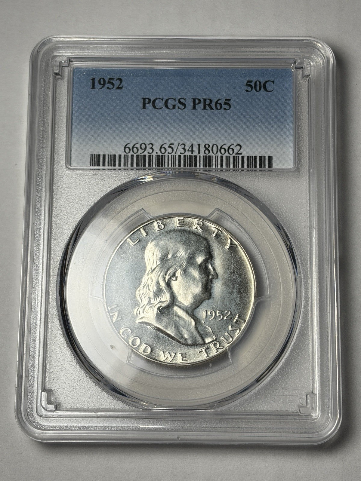 1952 PCGS PR65 Franklin Half Dollar Proof