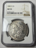 1883-S NGC AU53 Morgan Silver Dollar