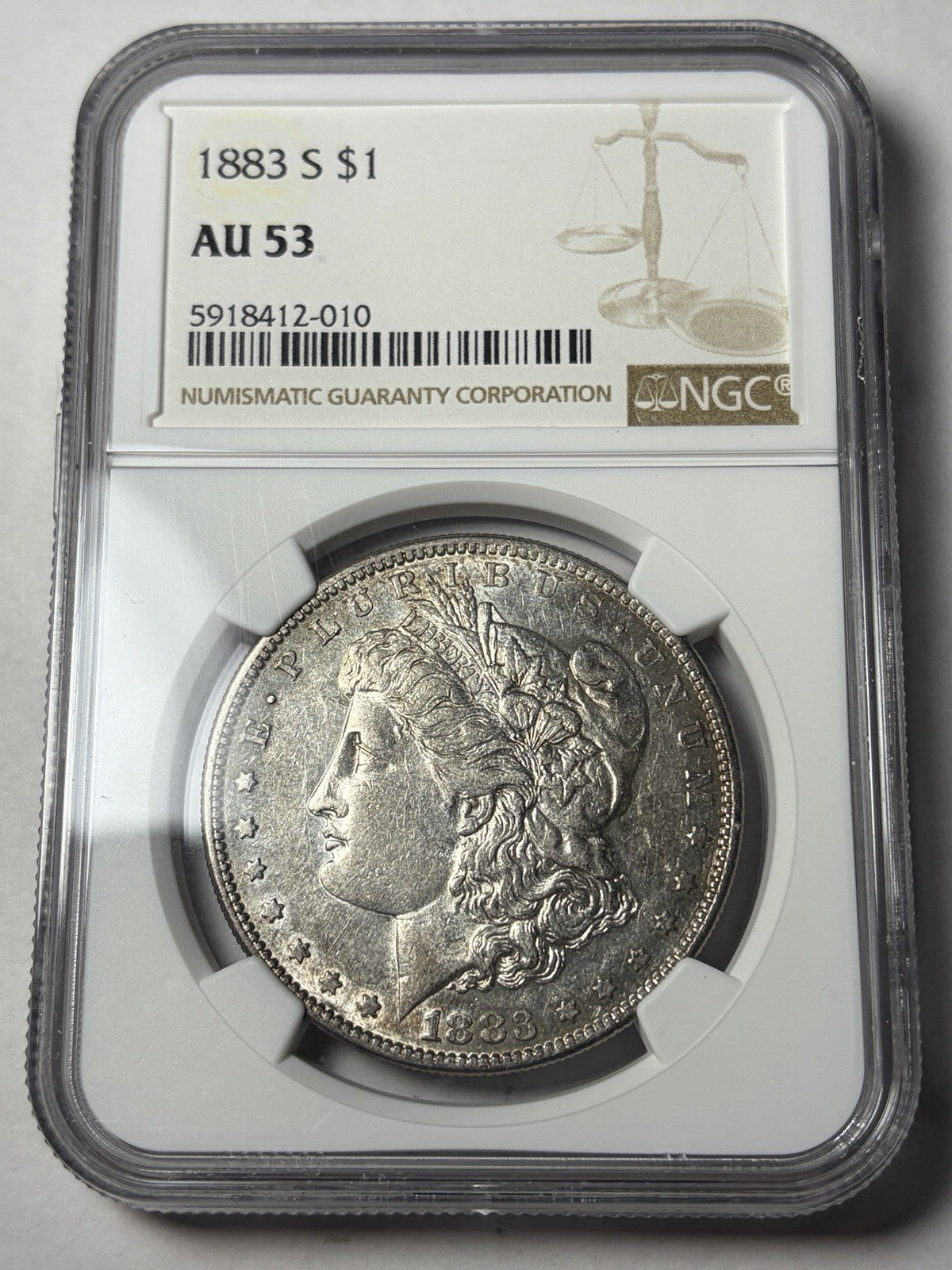 1883-S NGC AU53 Morgan Silver Dollar