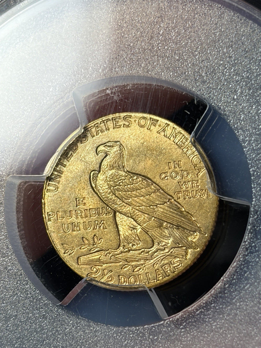 1911 PCGS MS64 Gold Indian $2.5 Quarter Eagle Toned Tougher Date
