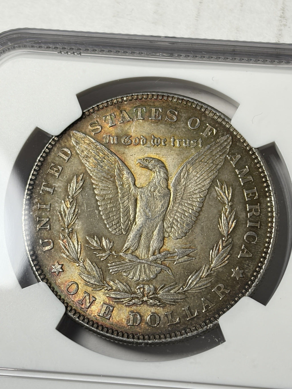 1878 7/8TF Strong NGC MS62 Morgan Silver Dollar Toned