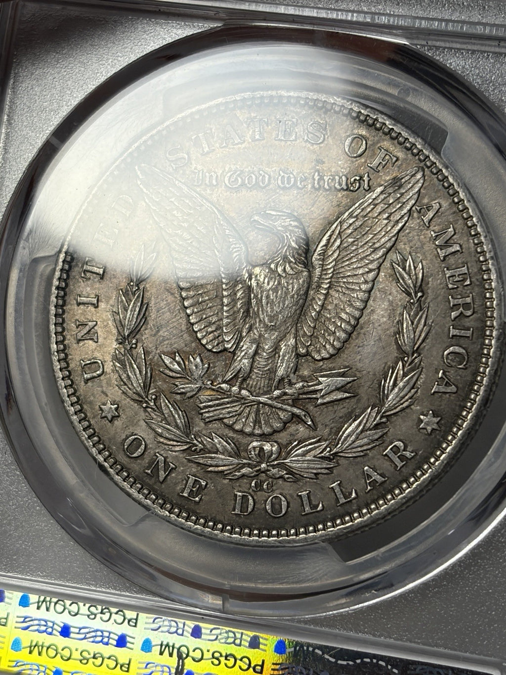 1890-CC PCGS AU58 Morgan Silver Dollar Toned