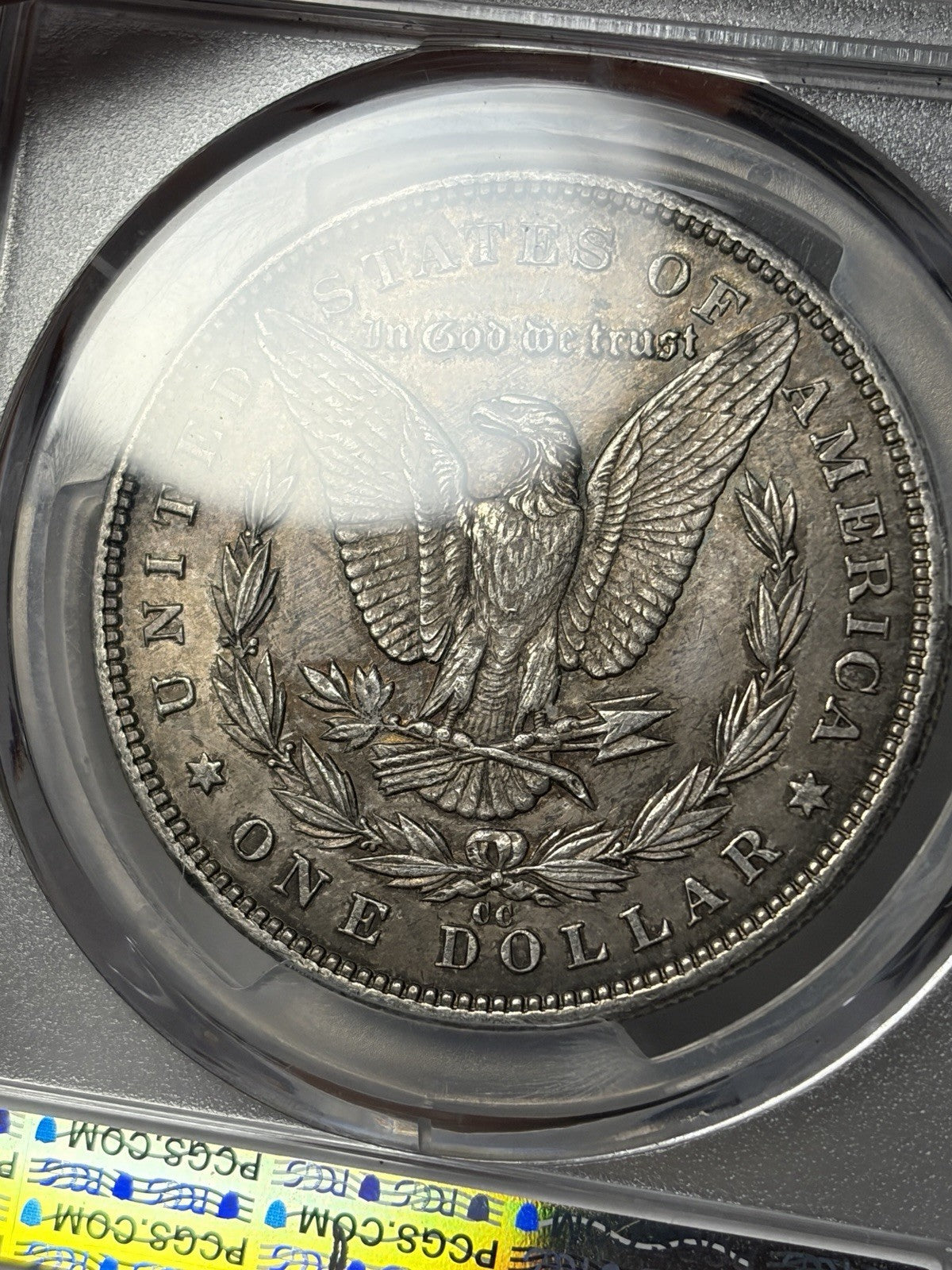 1890-CC PCGS AU58 Morgan Silver Dollar Toned