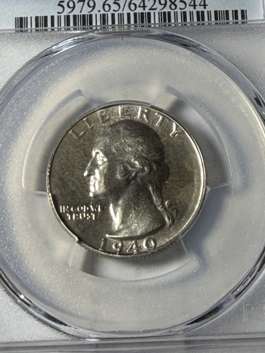 1940 PCGS PR65 Washington Quarter