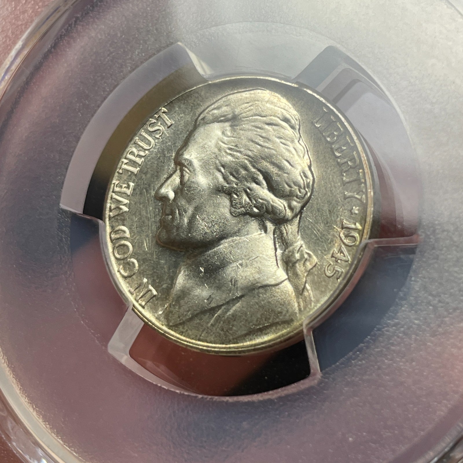 1945-S PCGS MS66+ Jefferson War Nickel - Semi-PL Ultra Rare Crazy Die Polish