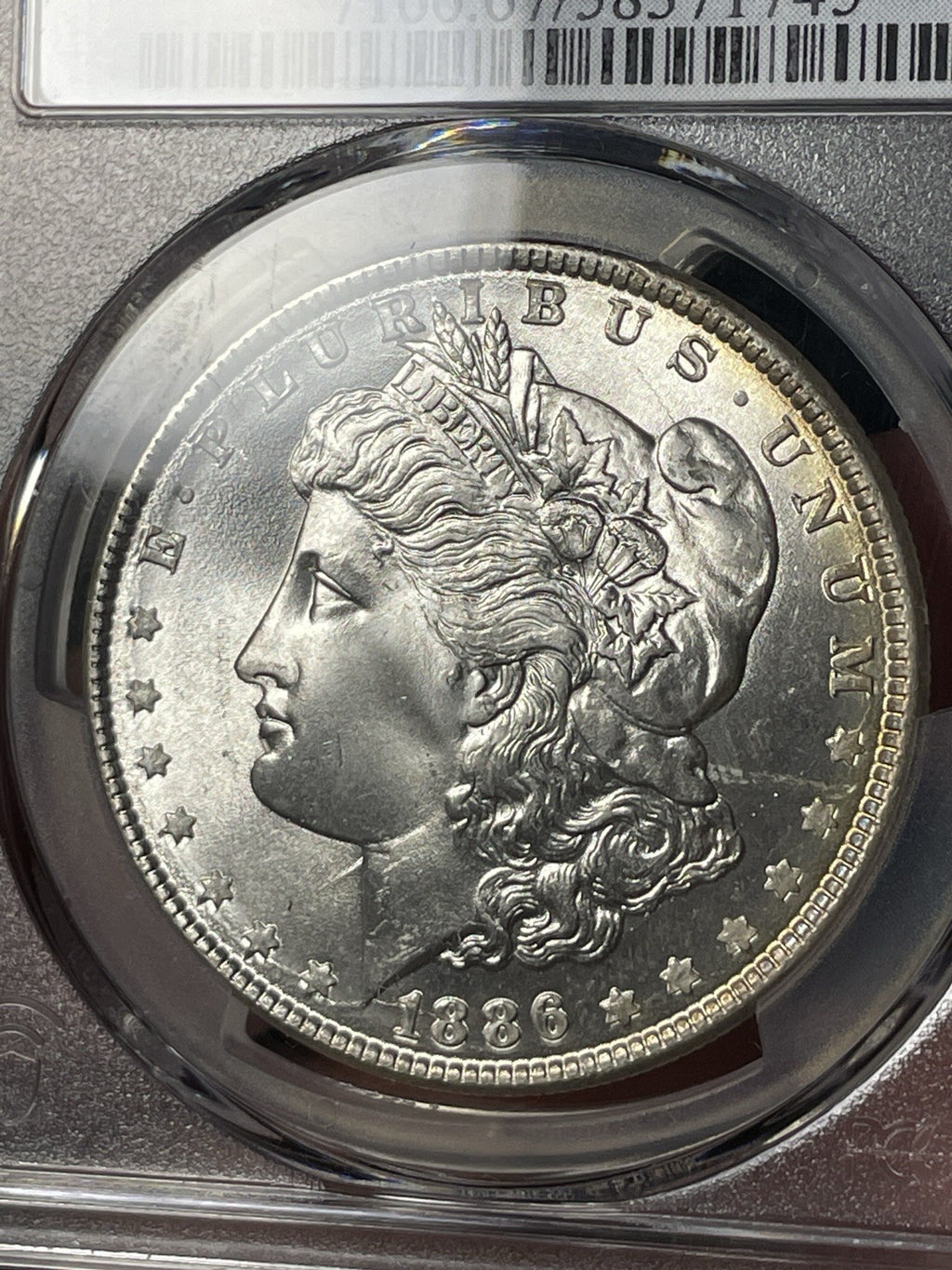 1886 PCGS MS67 CAC Morgan Silver Dollar SUPERB