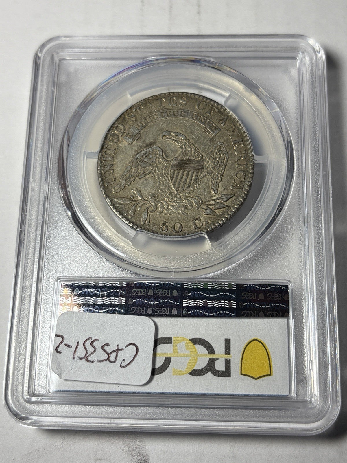 1821 PCGS XF45 CAC Capped Bust Half Dollar O-103