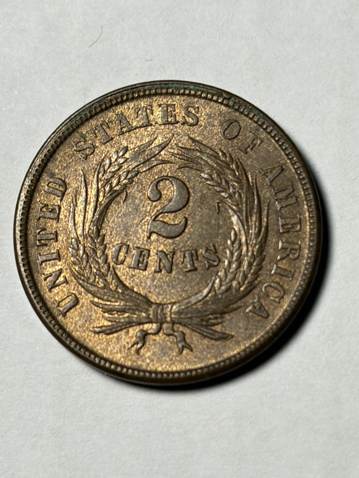 1865 Two Cent Piece Uncirculated
