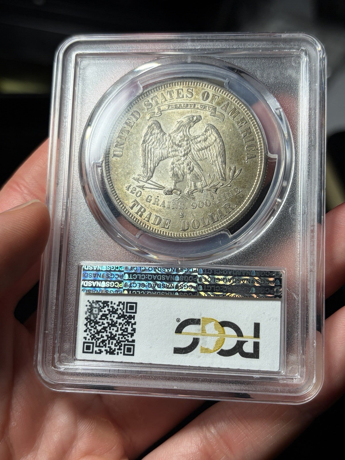 1878-S PCGS MS62 Trade Silver Dollar Original Look