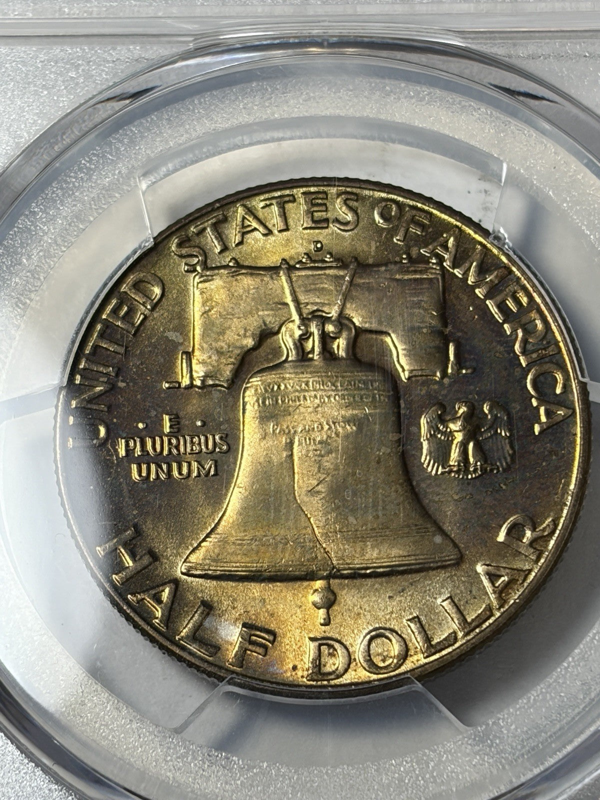 1963-D PCGS MS65 Frankiln Half Dollar Toned
