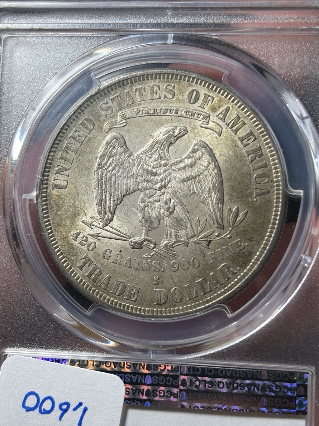 1878-S PCGS MS62 Trade Silver Dollar Original Look