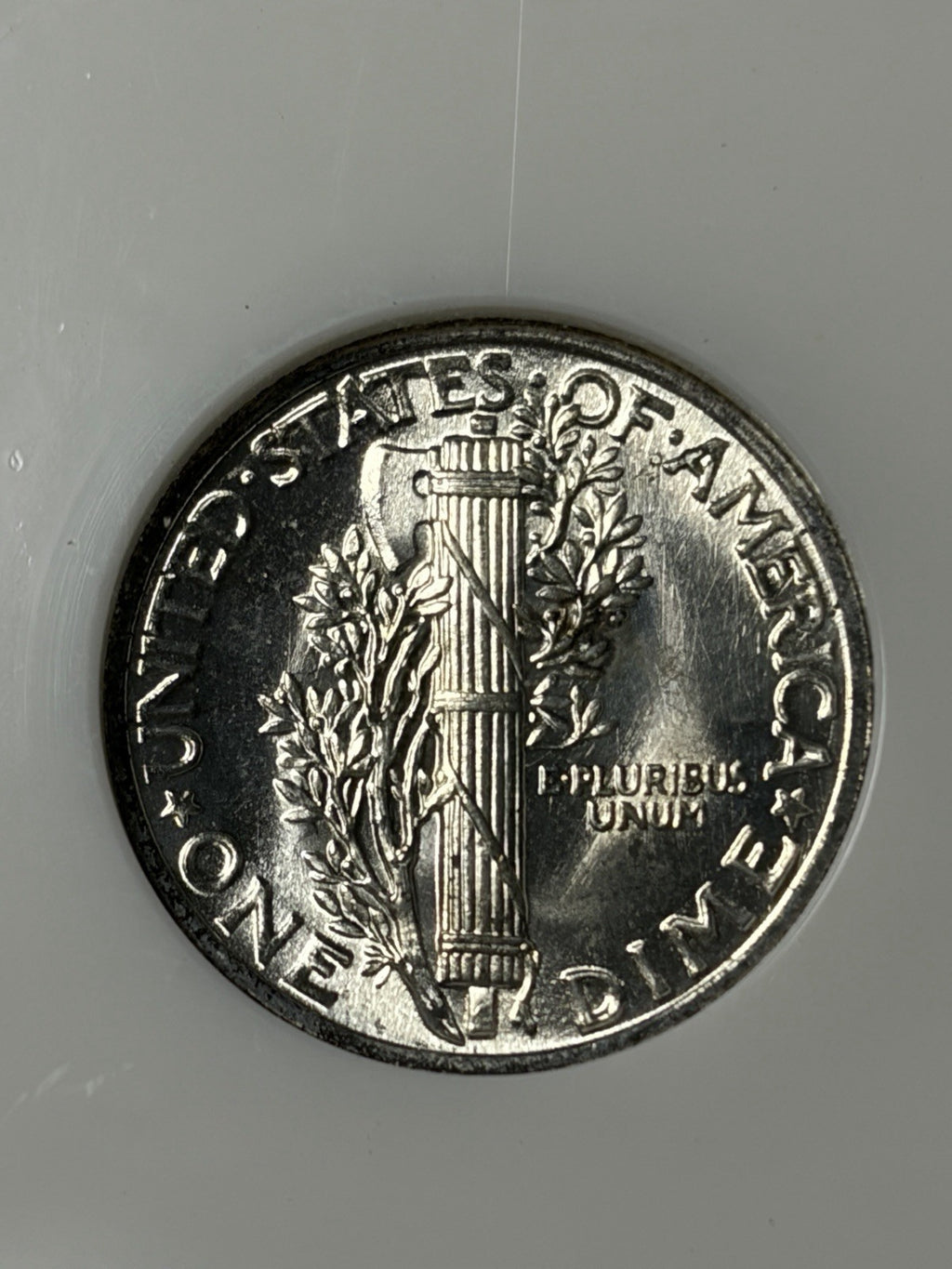 1942 NGC MS67 Mercury Silver Dime Old Fatty Holder
