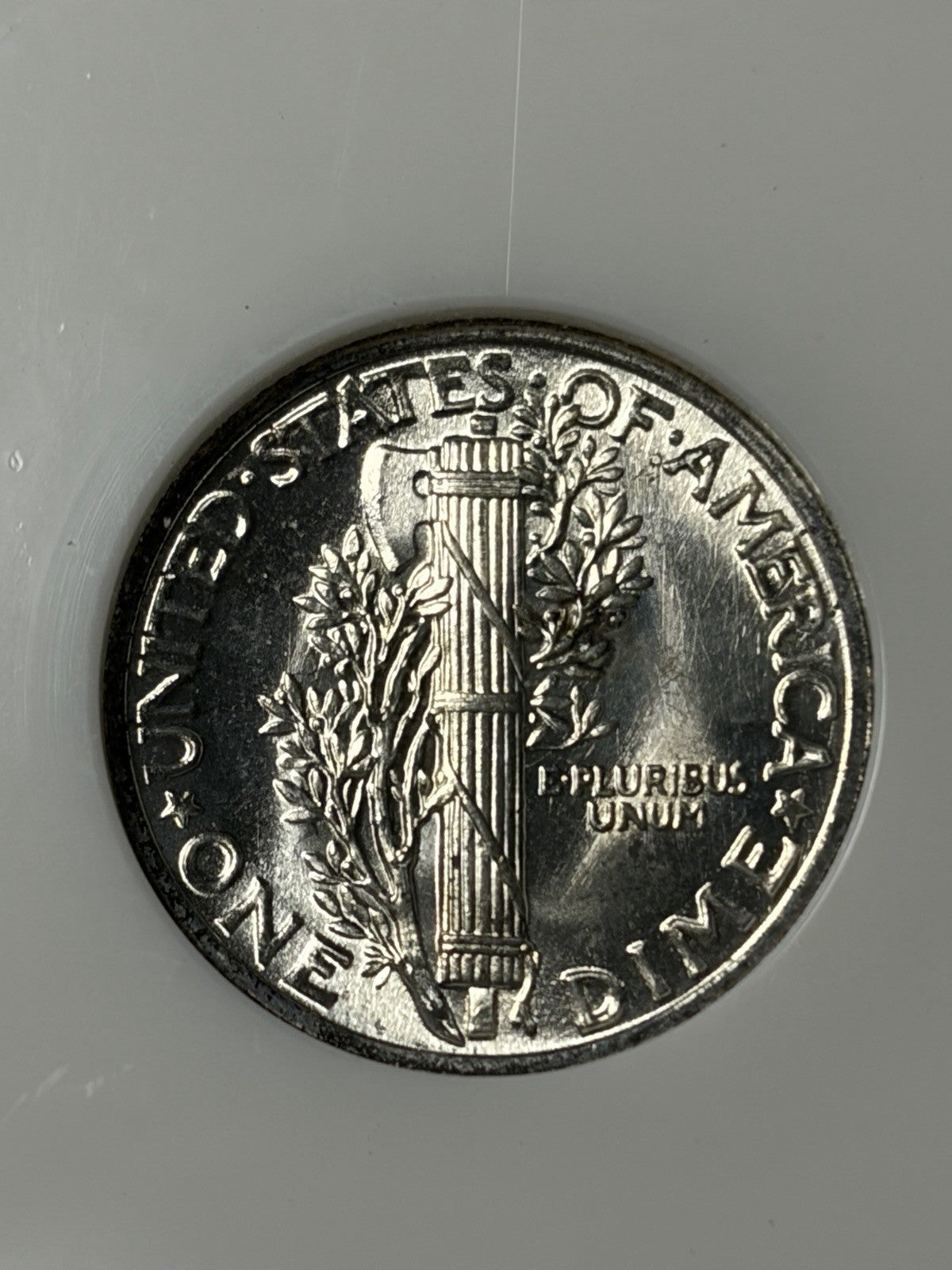 1942 NGC MS67 Mercury Silver Dime Old Fatty Holder