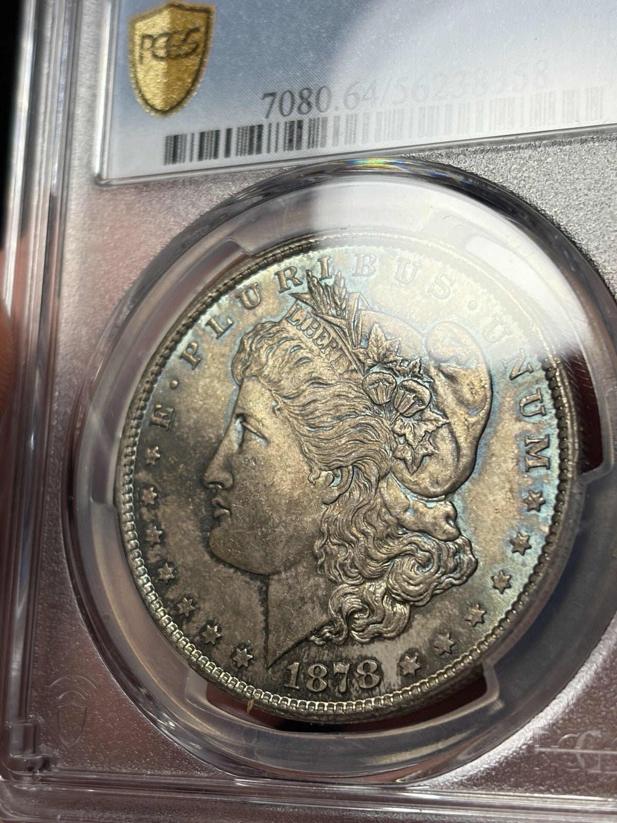 1878-CC PCGS MS64 Morgan Silver Dollar Toned Original