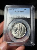 1936-D PCGS MS66 Walking Liberty Half Dollar
