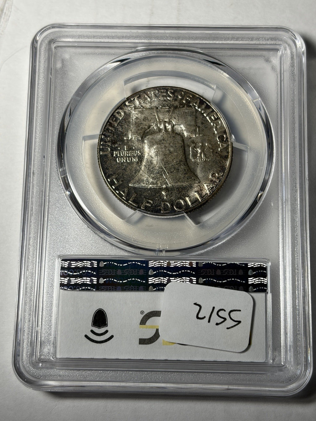 1962 PCGS MS65 Franklin Half Dollar Toned