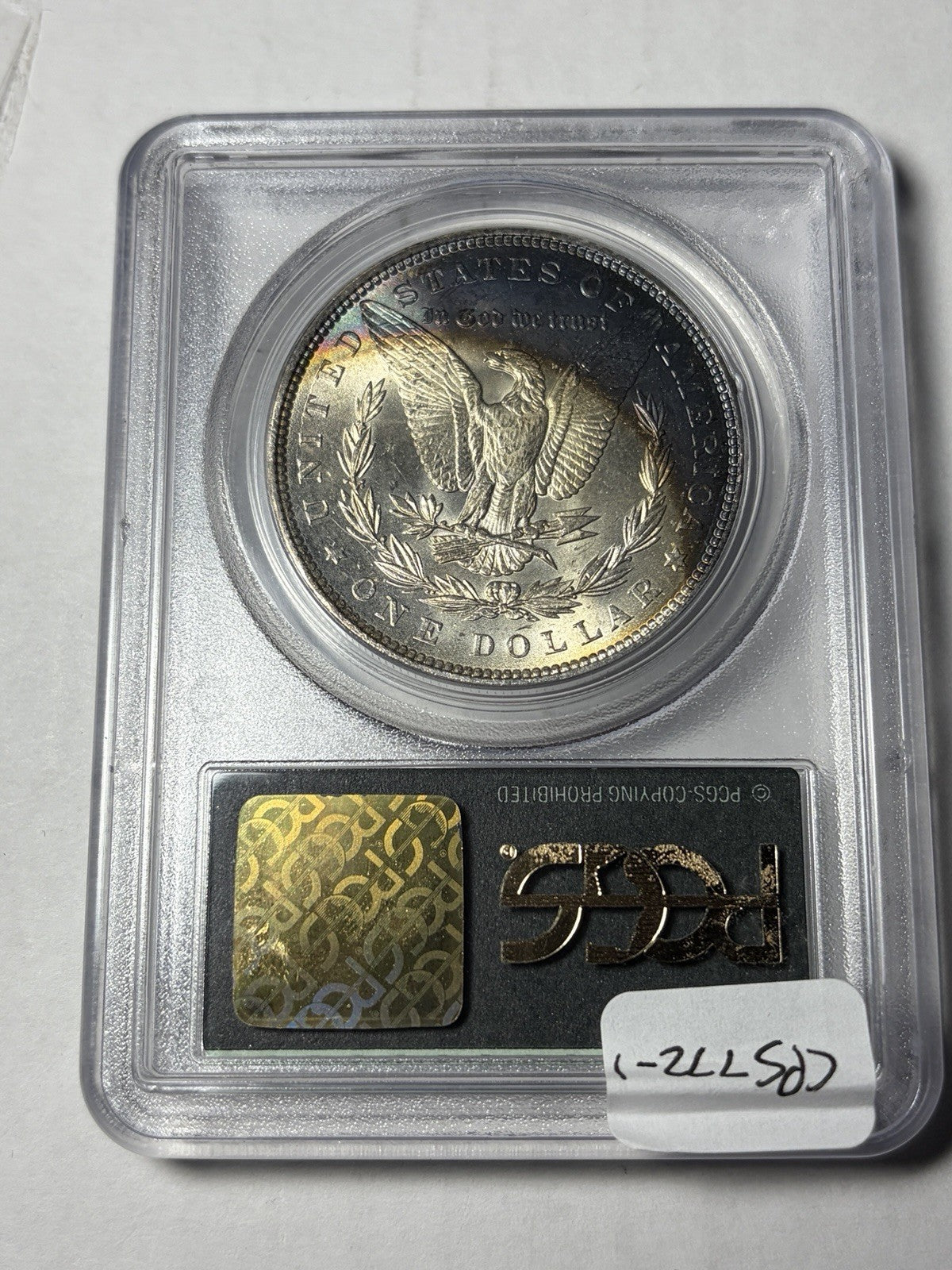 1883 PCGS MS64 CAC Morgan Silver Dollar TONED Old Green Holder