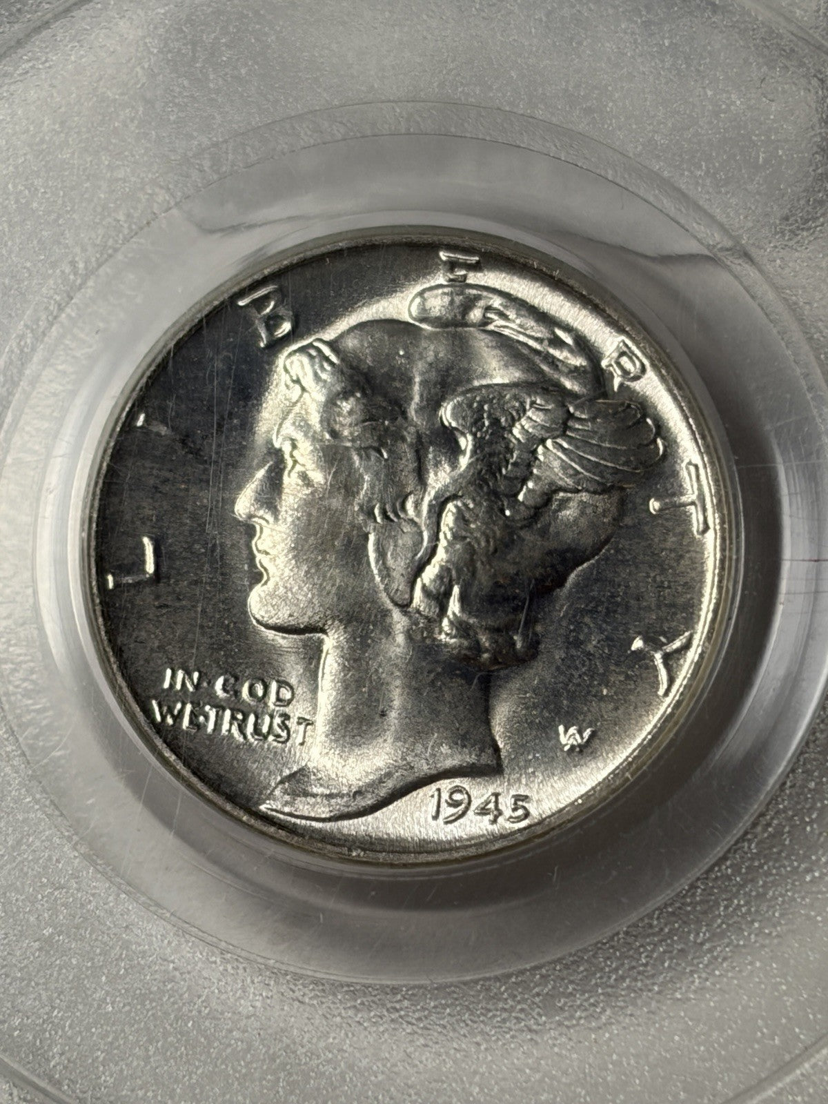1945 PCGS MS64 Mercury Dime Old Green Holder