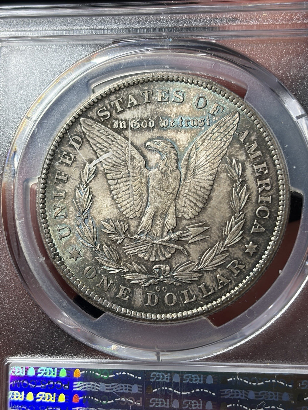 1878-CC PCGS MS64 CAC Morgan Dollar Toned Original