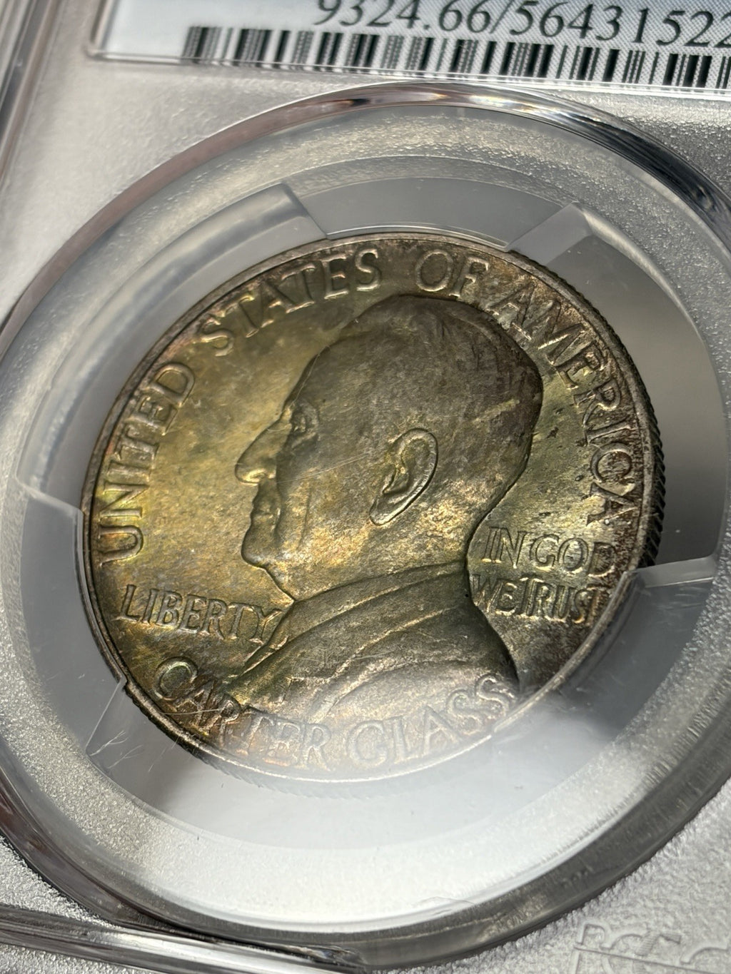 1936 PCGS MS66 Lynchburg Commemorative Half Dollar Toned
