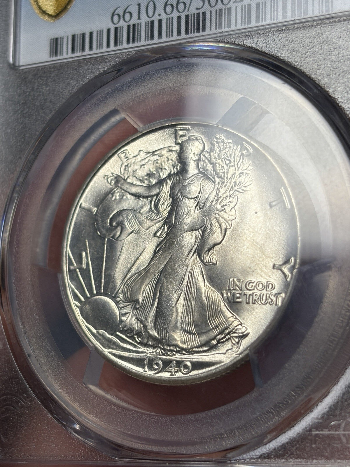 1940-S PCGS MS66 Walking Liberty Half Dollar BU Gem
