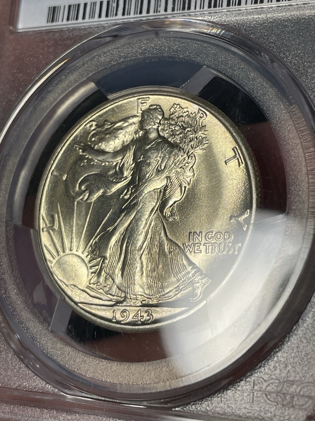 1943-S PCGS MS66 CAC Walking Liberty Half Dollar