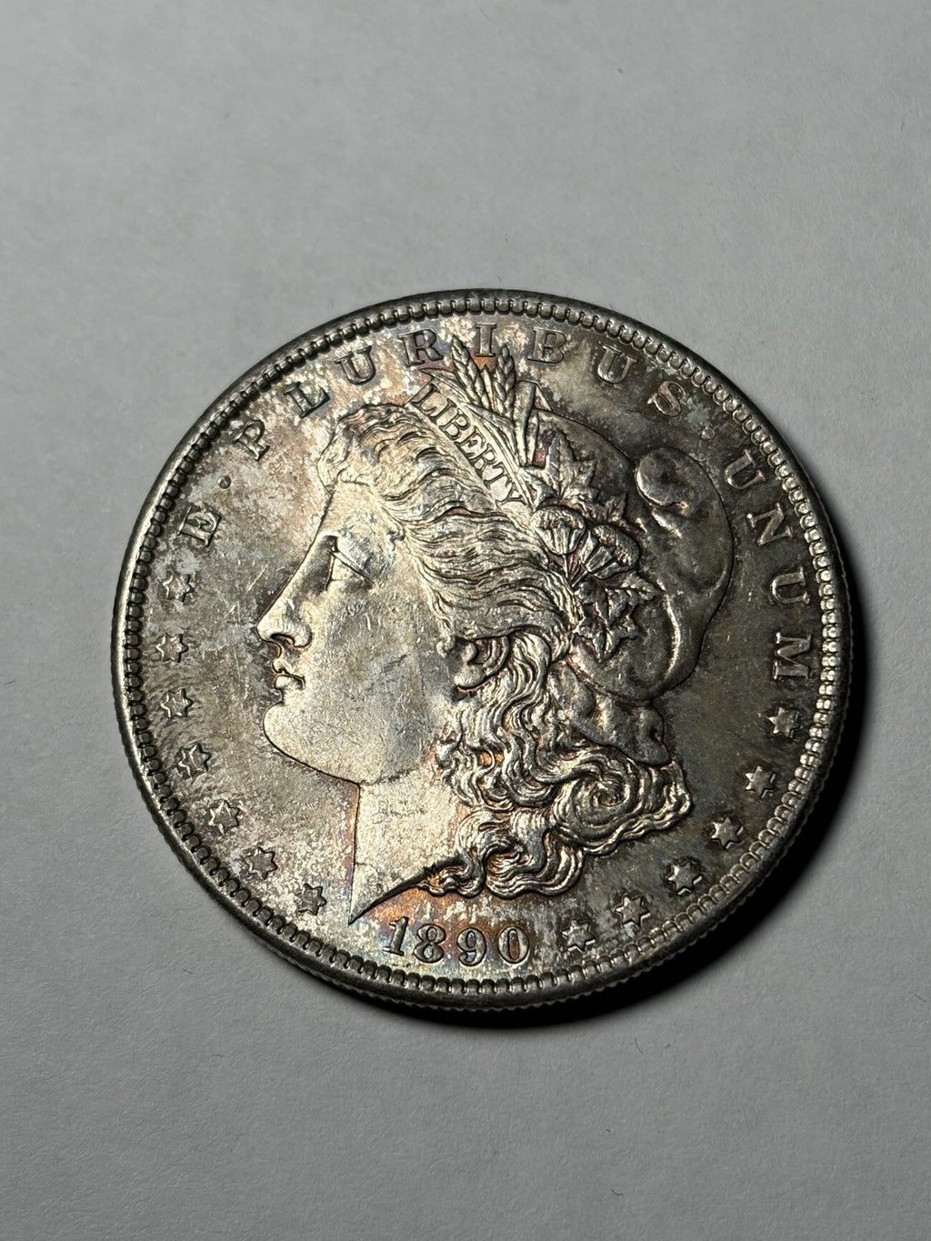 1890-S Morgan Silver Dollar Toned Uncirculated