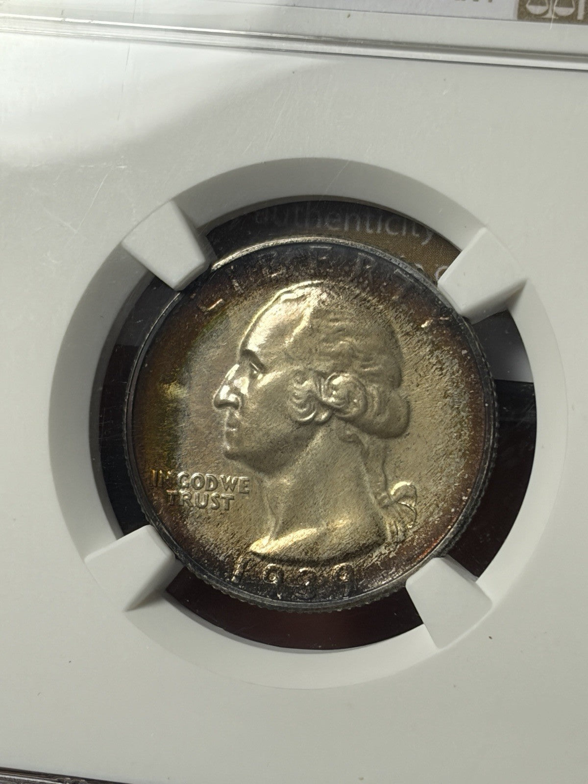 1939 NGC PF64 GOLD CAC Washington Quarter Toned , Ex. PCGS PR67!