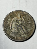 1858 Seated Liberty Half Dollar "Potty Half Dollar"