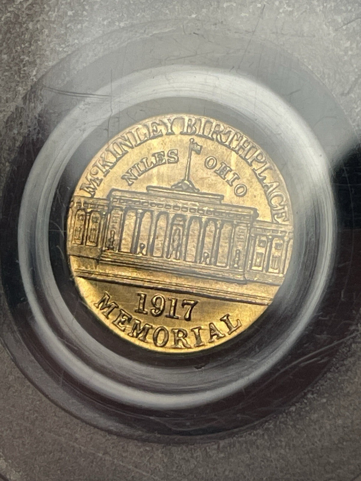 1917 PCGS MS66 McKinley Gold Commemorative Dollar Old Blue Holder