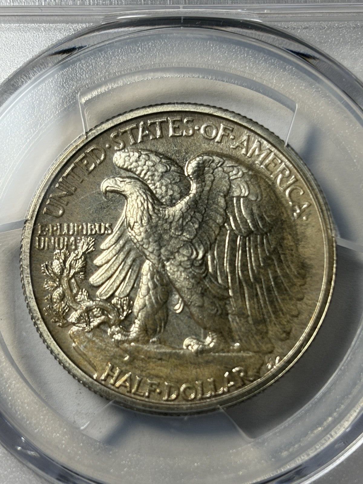 1940 PCGS PR66 Walking Liberty Half Dollar Toned