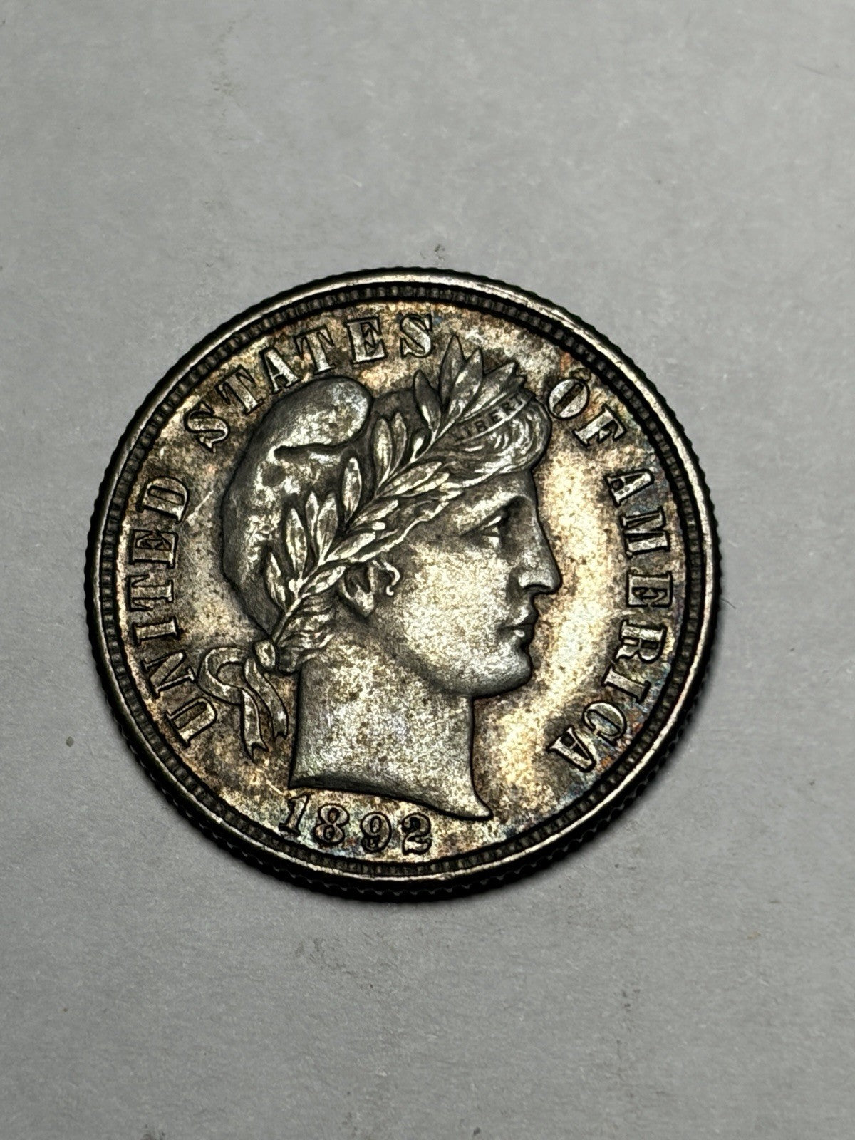 1892 Barber Silver Dime