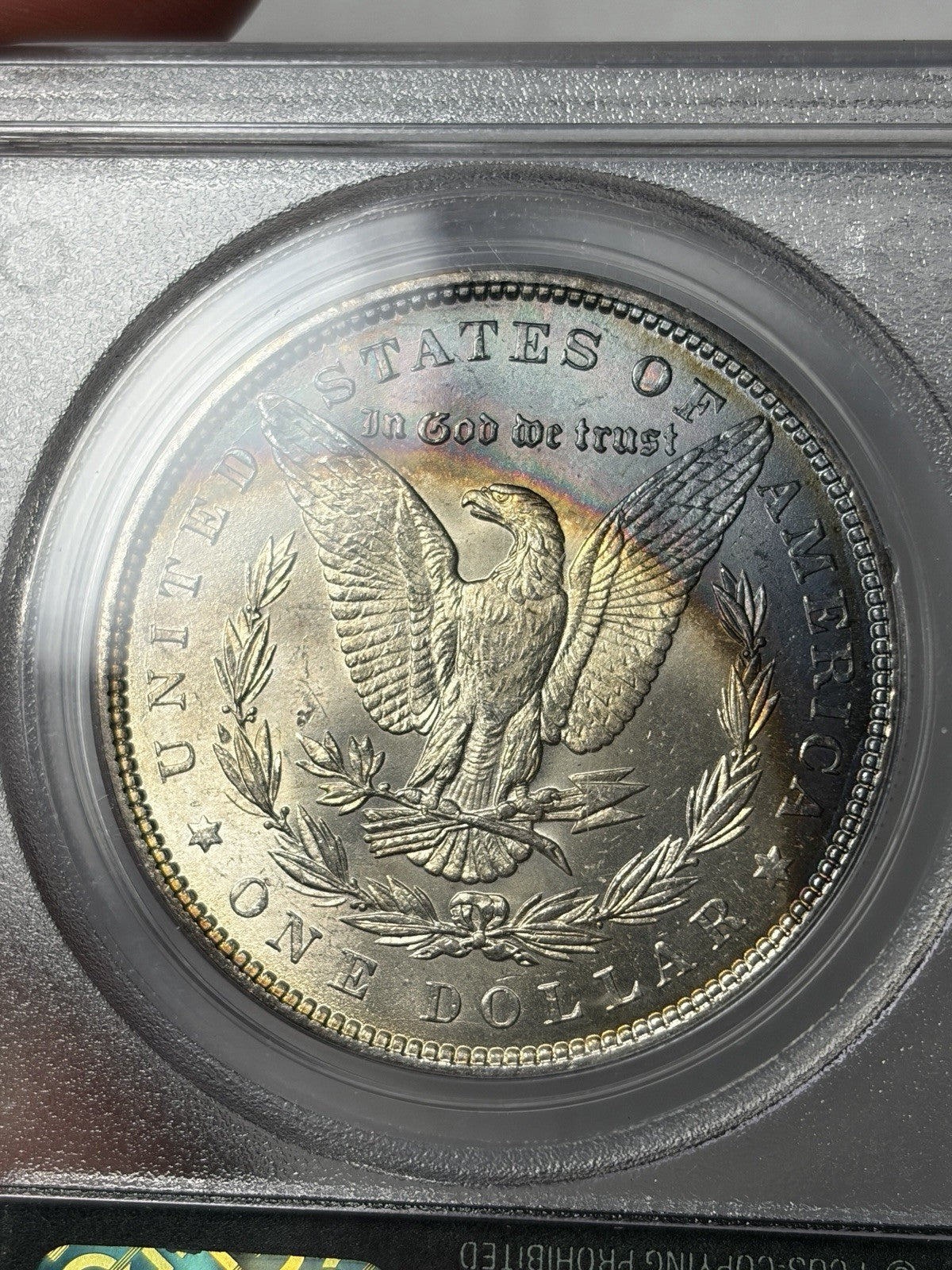 1883 PCGS MS64 CAC Morgan Silver Dollar TONED Old Green Holder