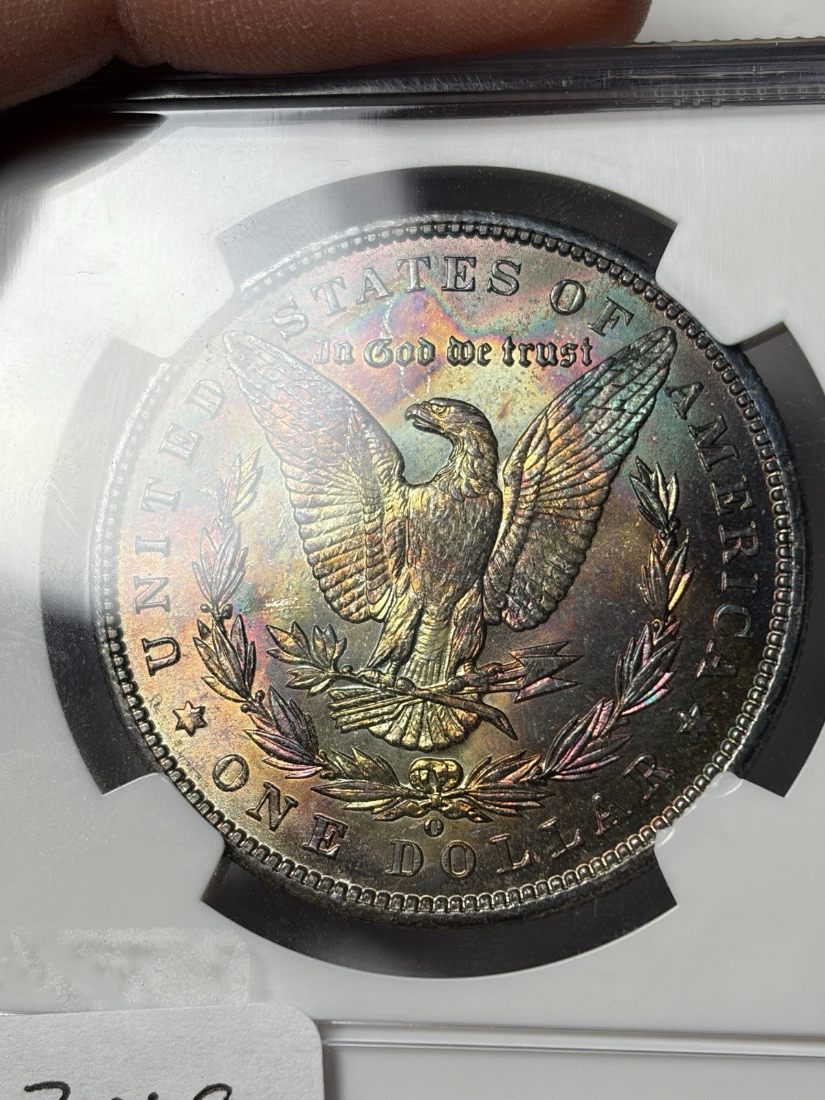 1901-O NGC MS64 Morgan Silver Dollar Reverse Toned End Roll Toner