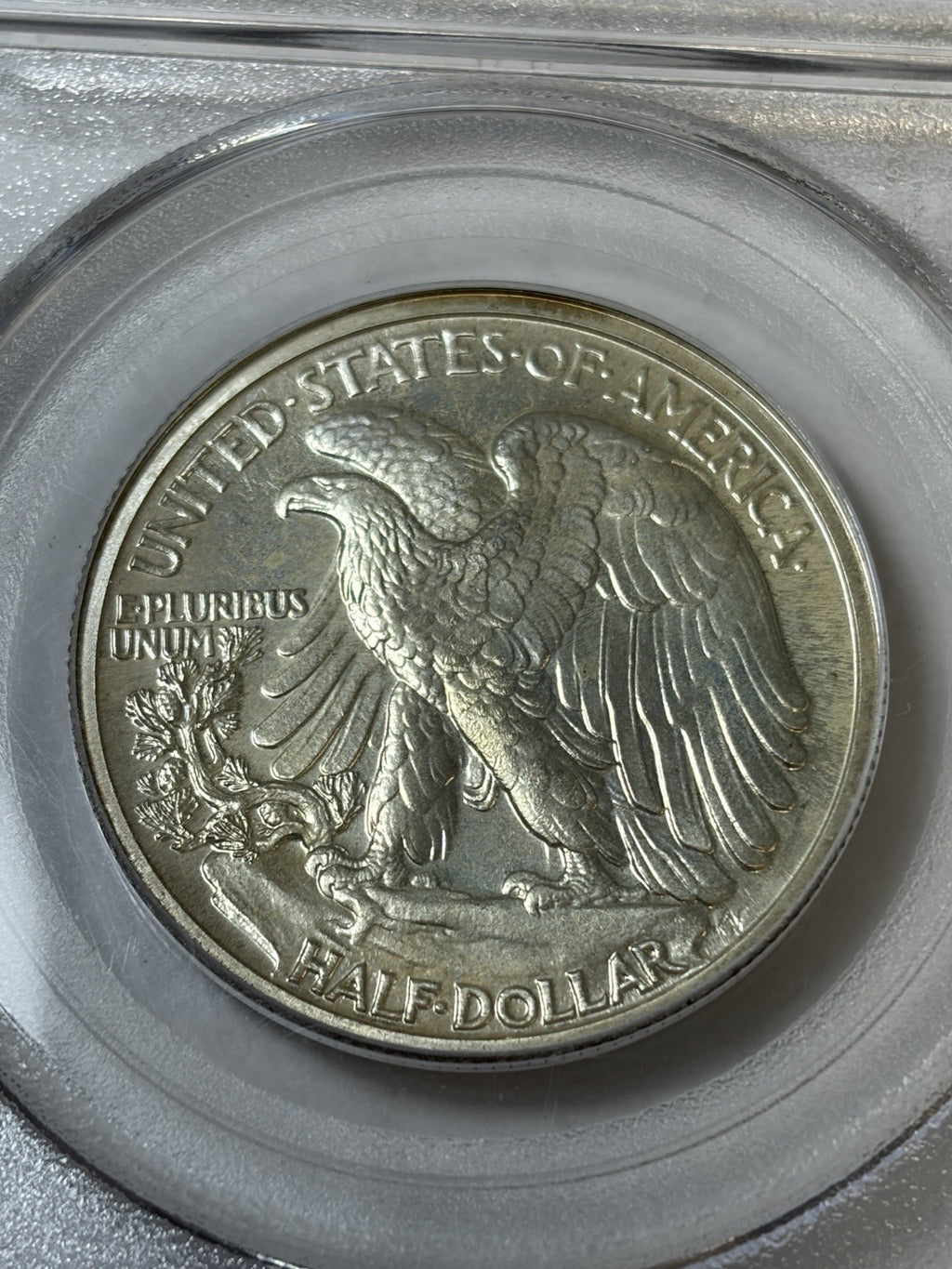 1942 PCGS PR66 CAC Walking Liberty Half Dollar Toned