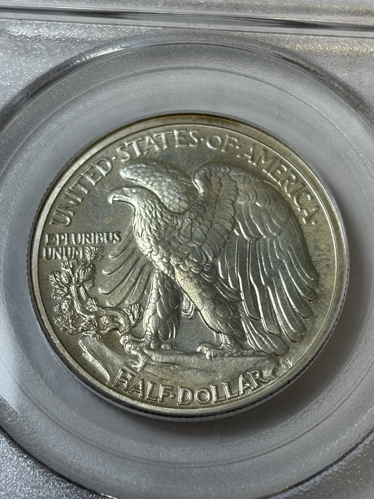 1942 PCGS PR66 CAC Walking Liberty Half Dollar Toned