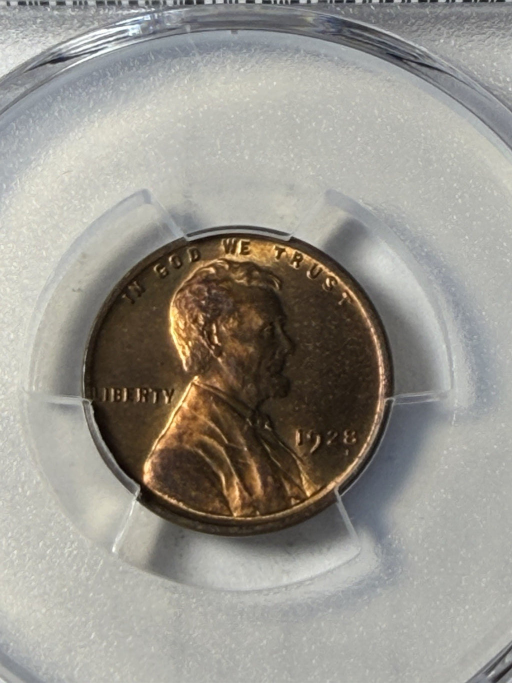 1928 PCGS MS64RB Lincoln Wheat Cent