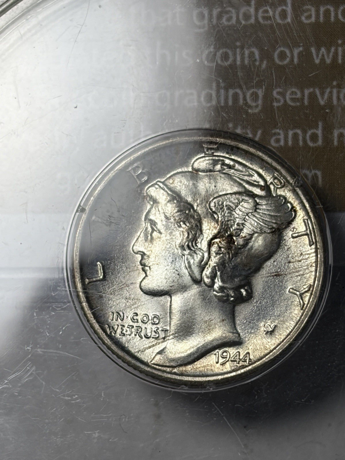 1944-D PCGS MS66 FB GOLD CAC Mercury Dime Rattler
