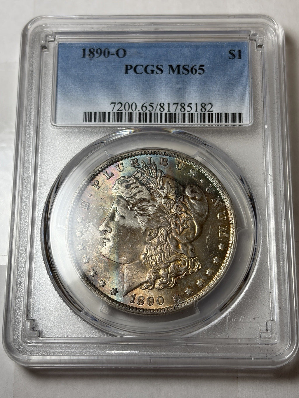 1890-O PCGS MS65 Morgan Silver Dollar Toned