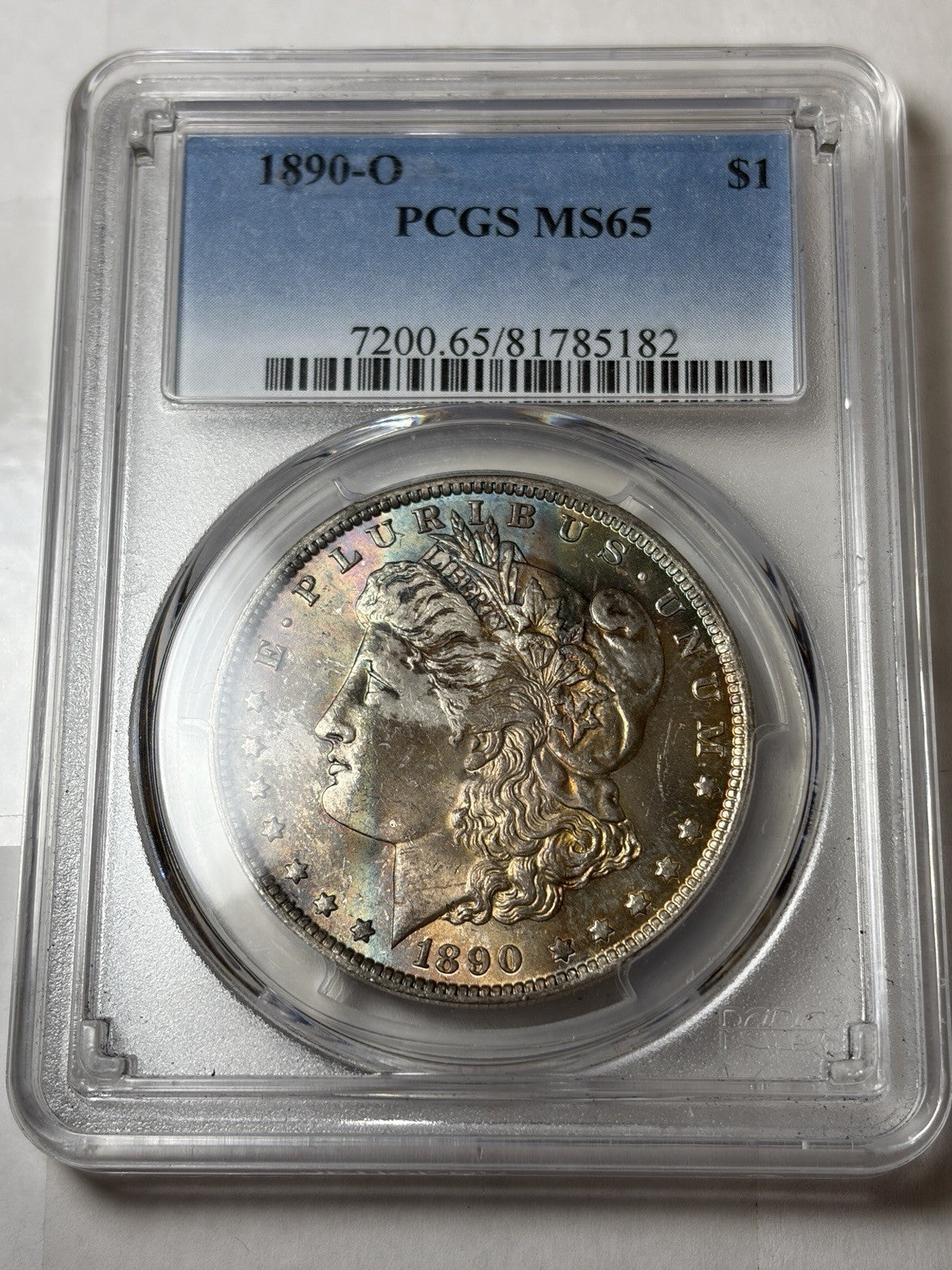 1890-O PCGS MS65 Morgan Silver Dollar Toned