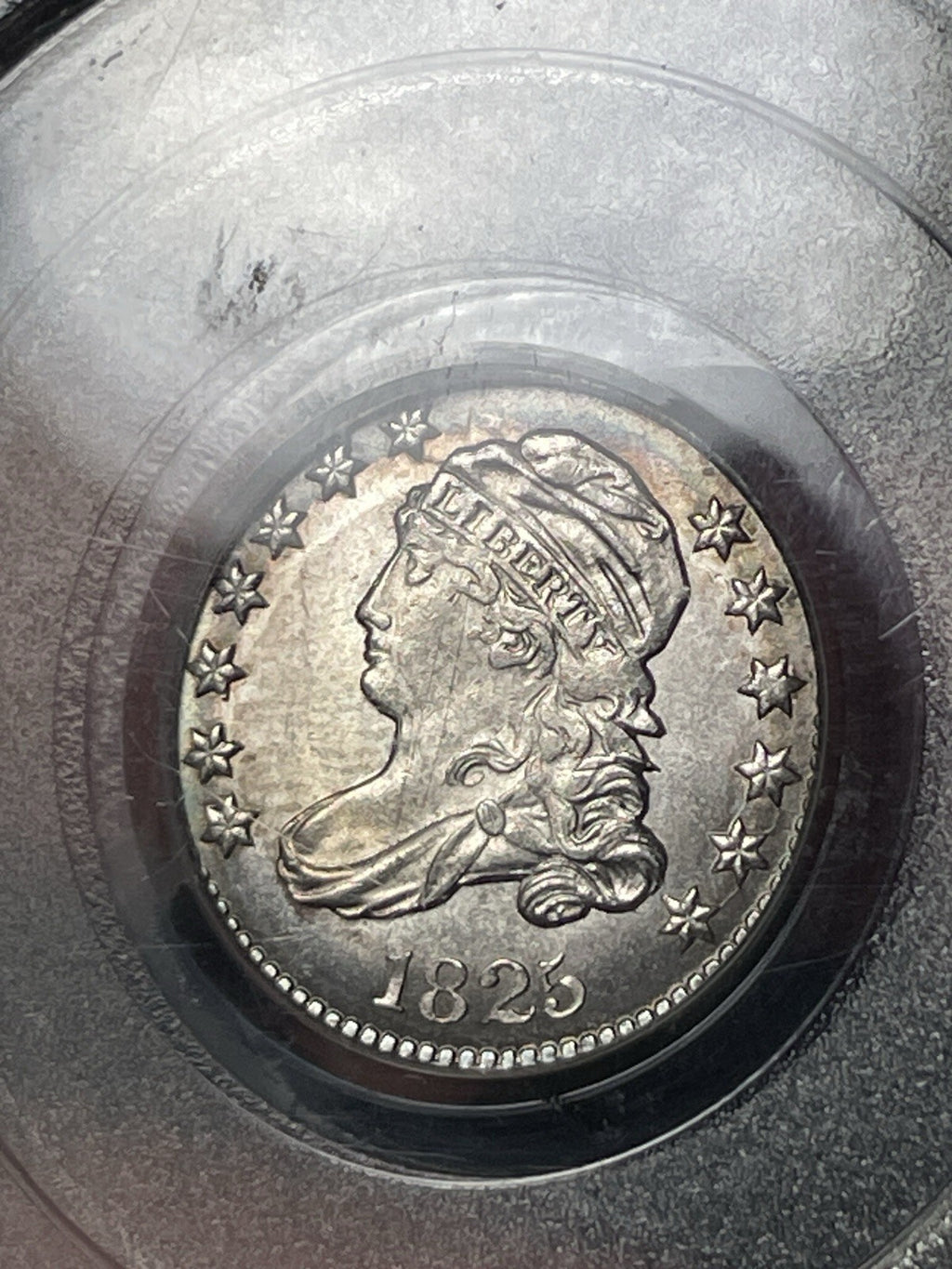 1825 PCGS MS62 Capped Bust Dime Old Green Holder