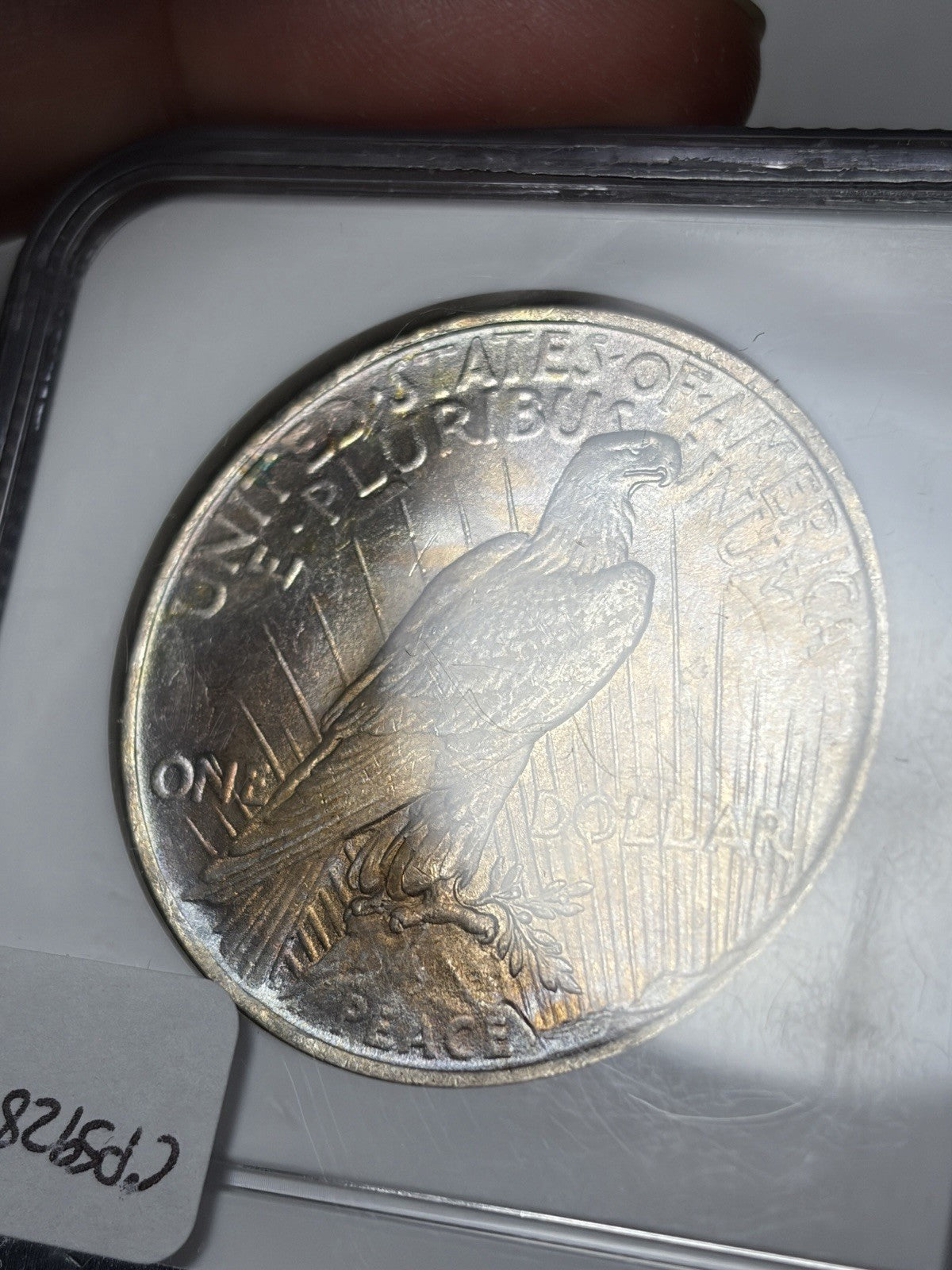 1923 NGC MS63 Peace Silver Dollar Toned RARE