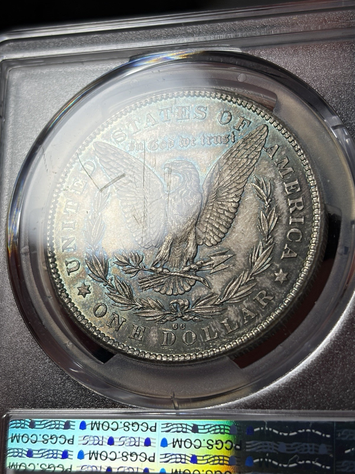 1878-CC PCGS MS64 CAC Morgan Dollar Toned Original