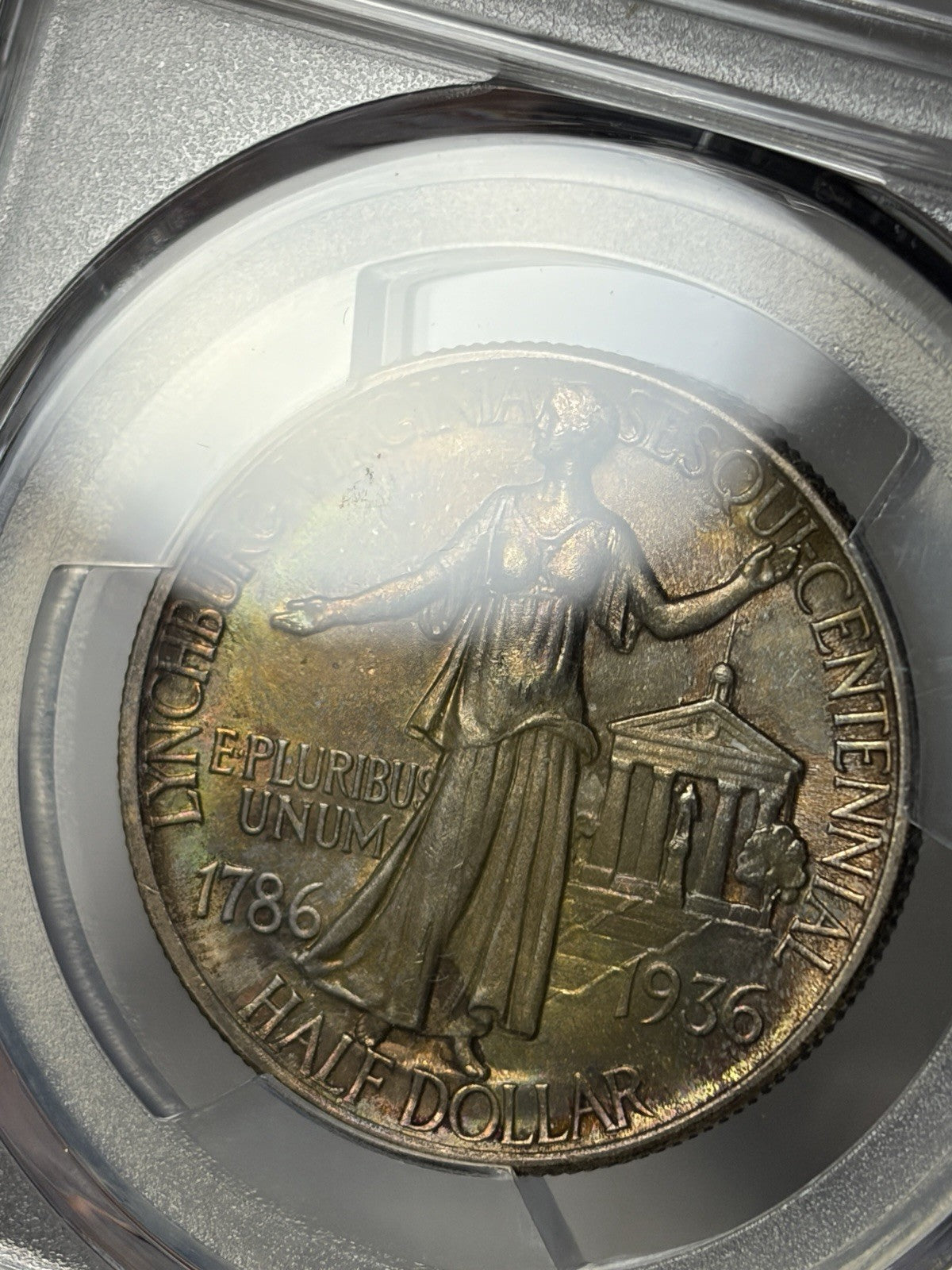 1936 PCGS MS66 Lynchburg Commemorative Half Dollar Toned