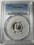 1937-S PCGS MS66 Mercury Dime