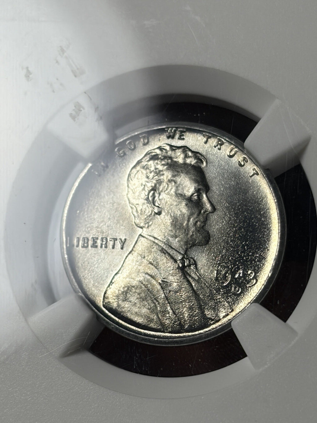 1943-D NGC MS66 CAC Lincoln Wheat Steel Cent Ex. MS67
