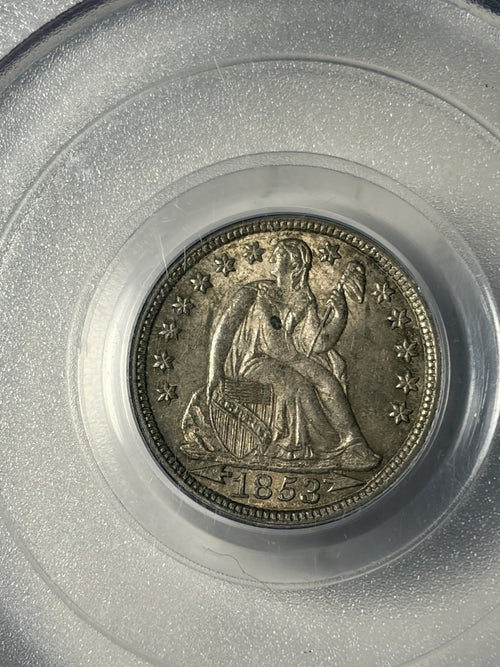 1853 PCGS MS64 With Arrows Seated Liberty Dime